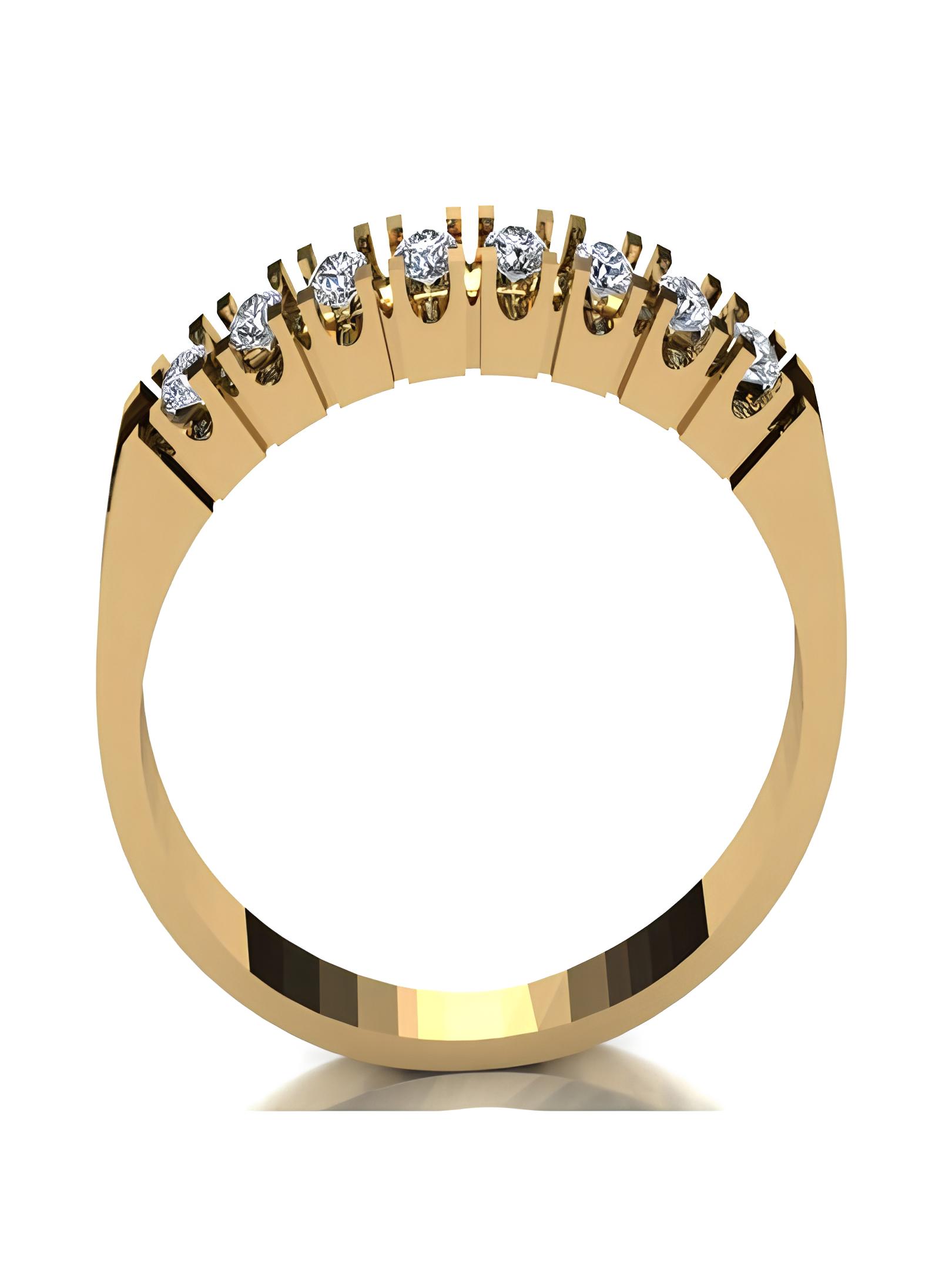 Meia Alianca Aparador Ouro 18k com Diamantes – Shein
