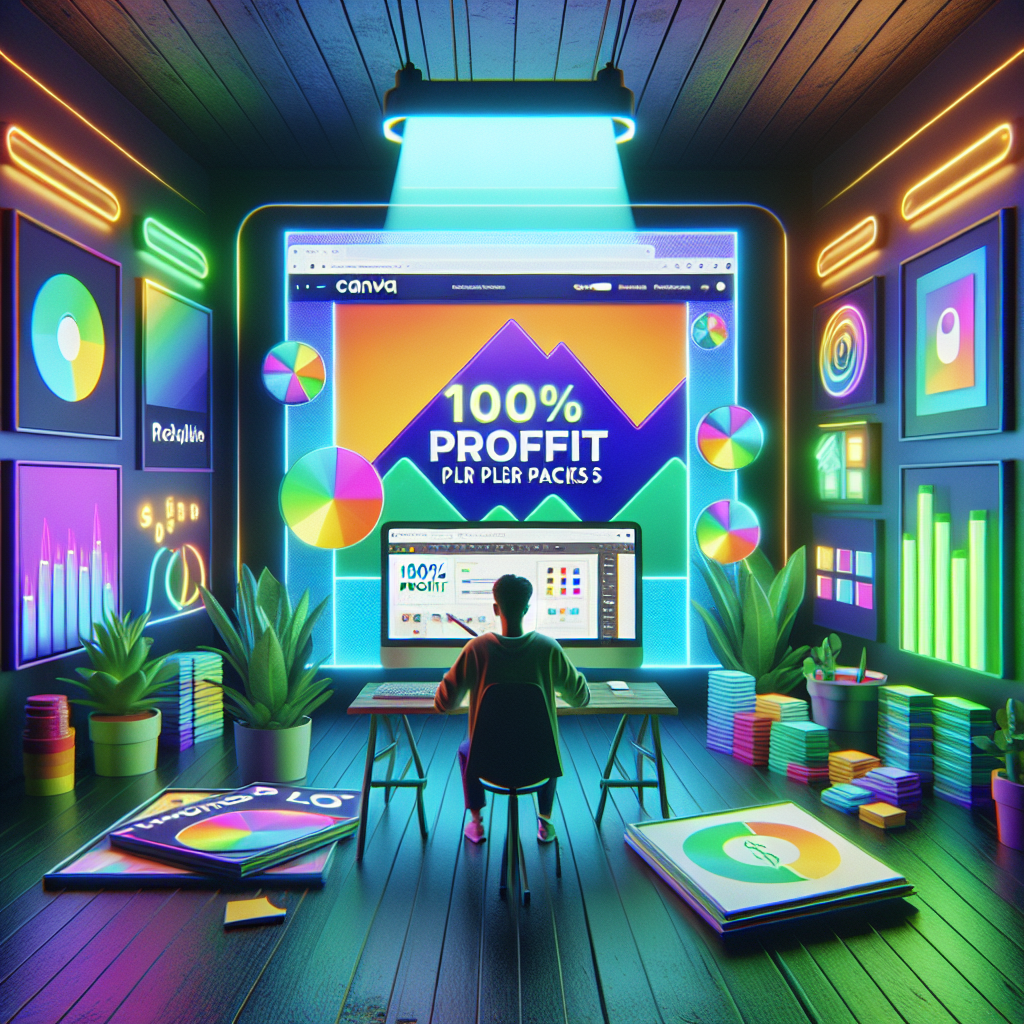 Desvendando o Mercado de Packs PLR: 100% Lucro com Canva e Criatividade