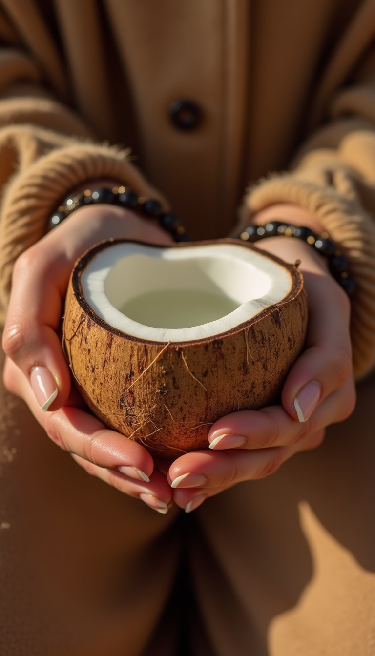 A Close-up Of A Woman’s Hands With Nude Nails Hold (2)