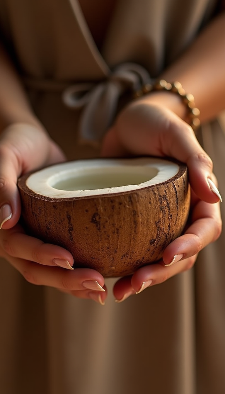 A Close-up Of A Woman’s Hands With Nude Nails Hold (3)