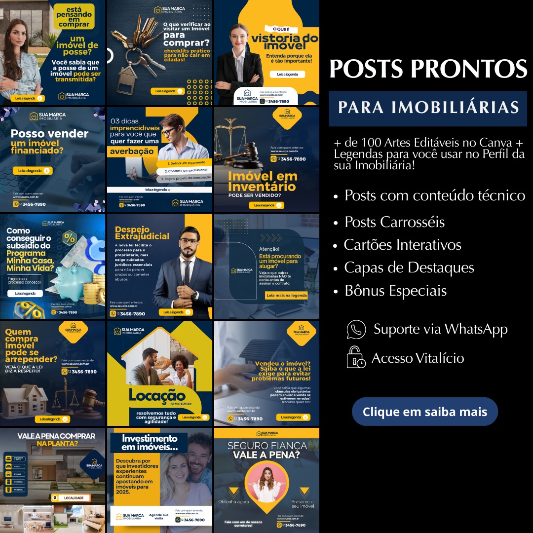 Pack Premium para Imobiliárias que atrai compradores, vendedores e inquilinos