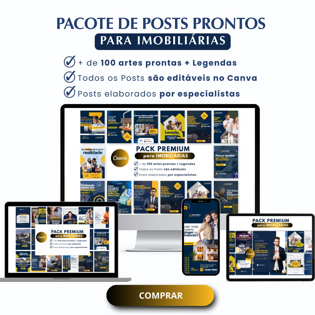 Templates Canva gratuitos para Imobiliária