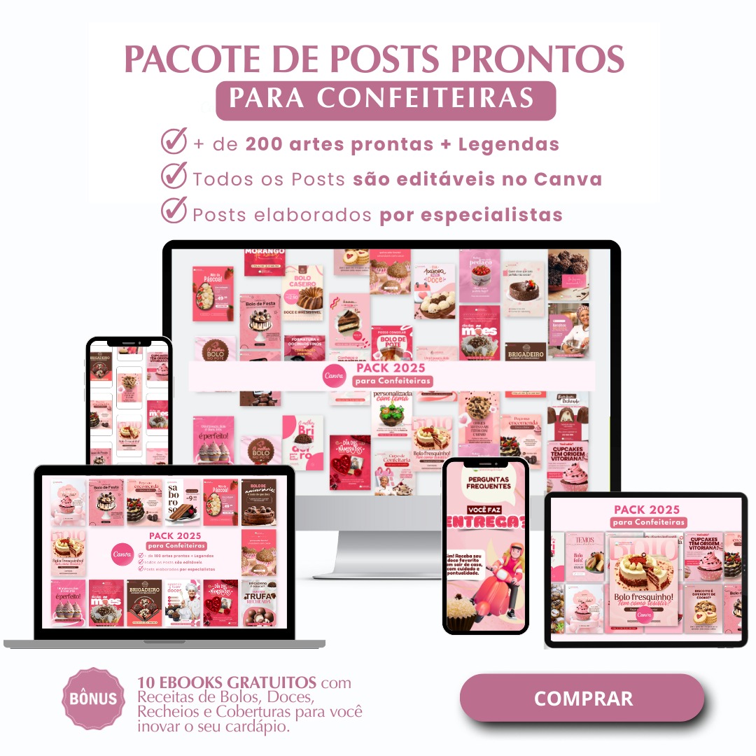 Pack Canva para Doceria