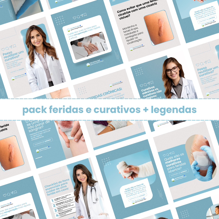 Pack Canva Feridas e Curativos