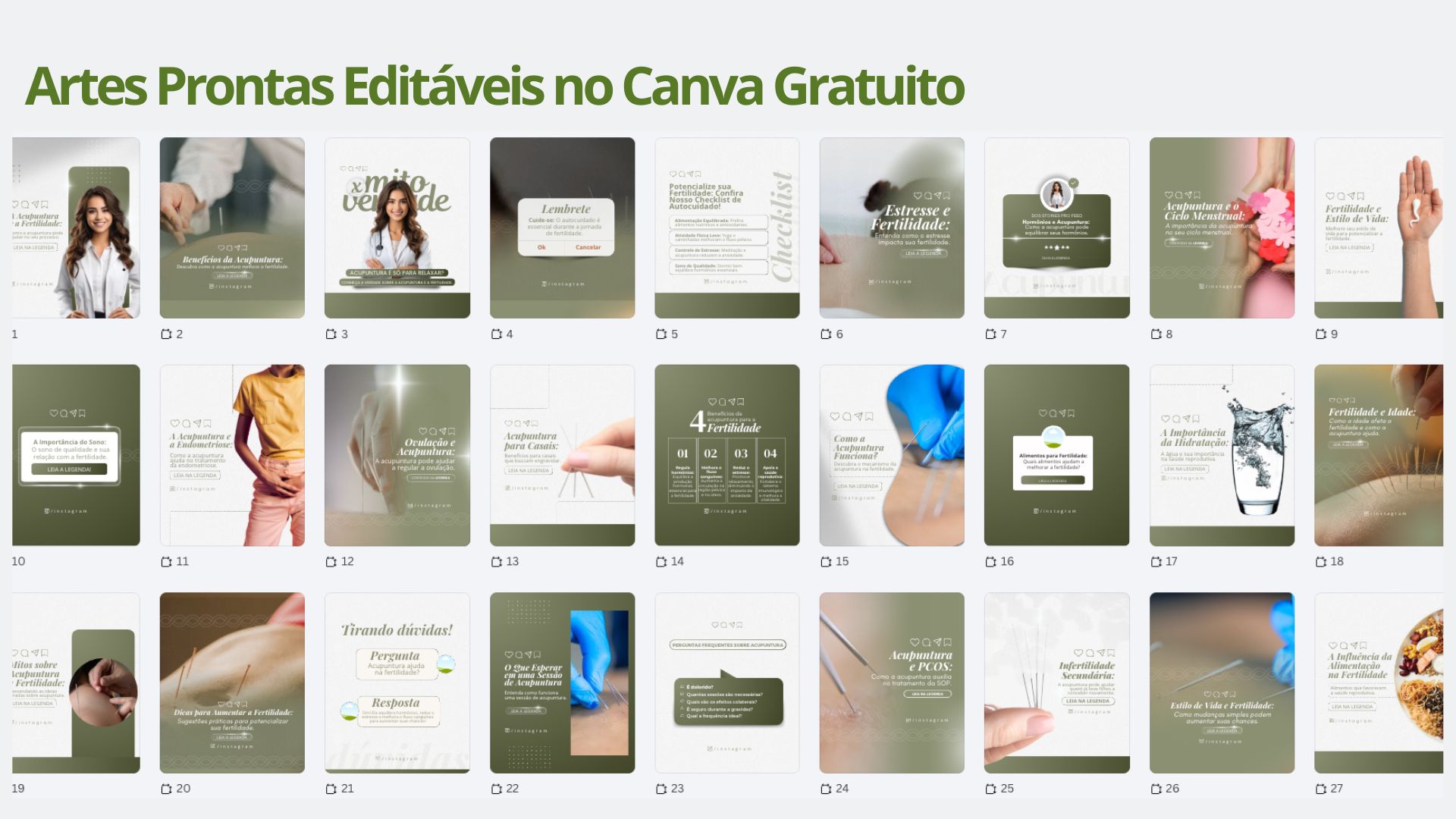 Posts e Legendas Prontas para Acupunturistas