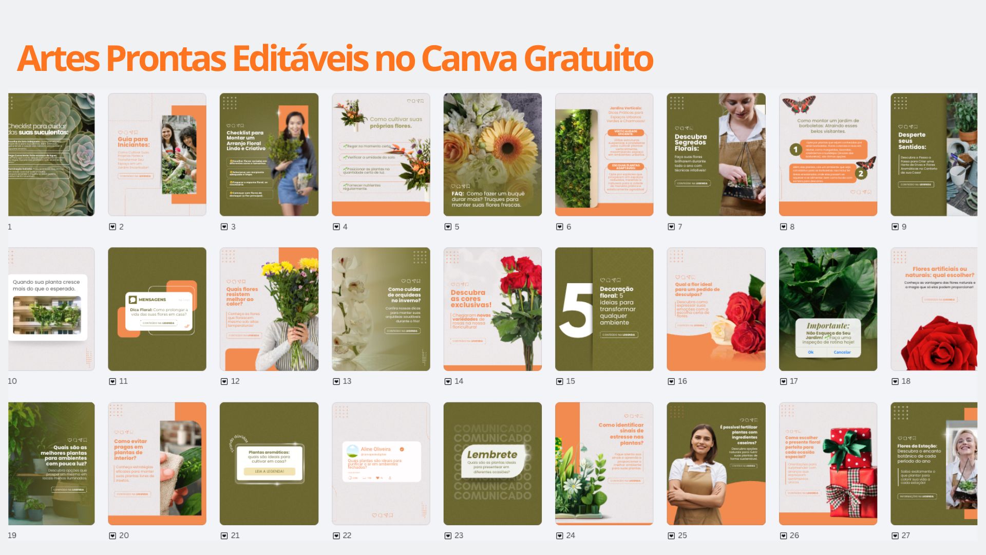 Design para Redes Sociais de Floricultura