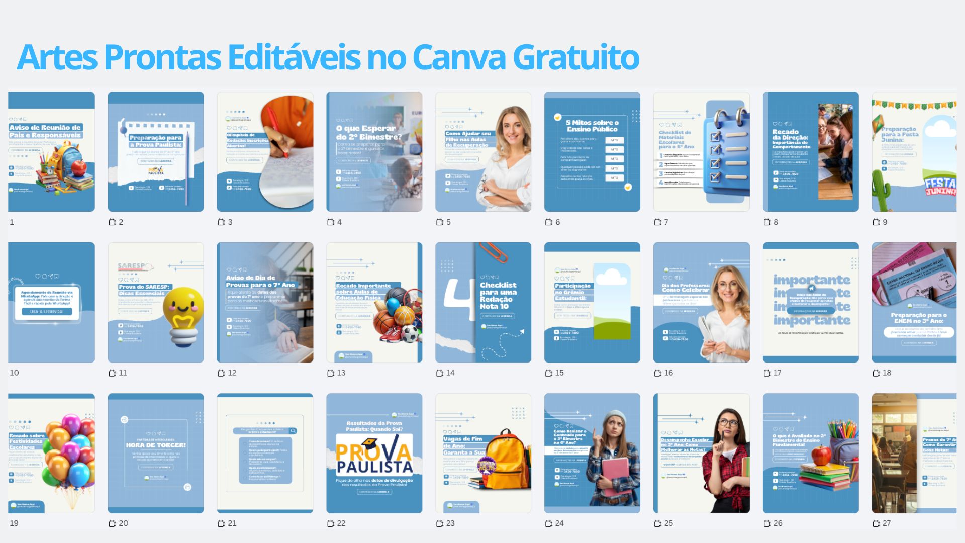 O que postar no Instagram para divulgar uma escola pública do estado de São Paulo