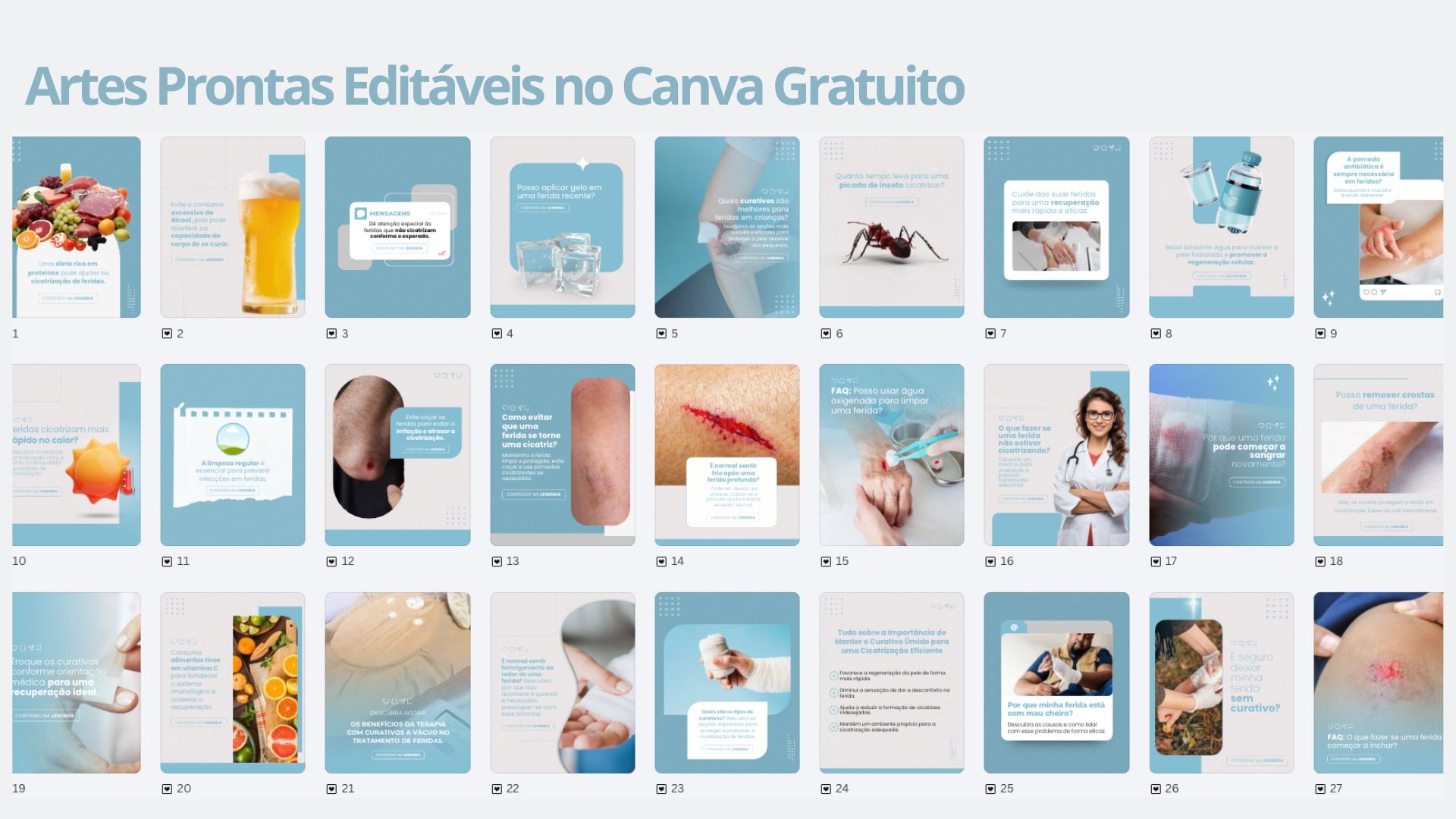 Design pronto para profissionais de curativos