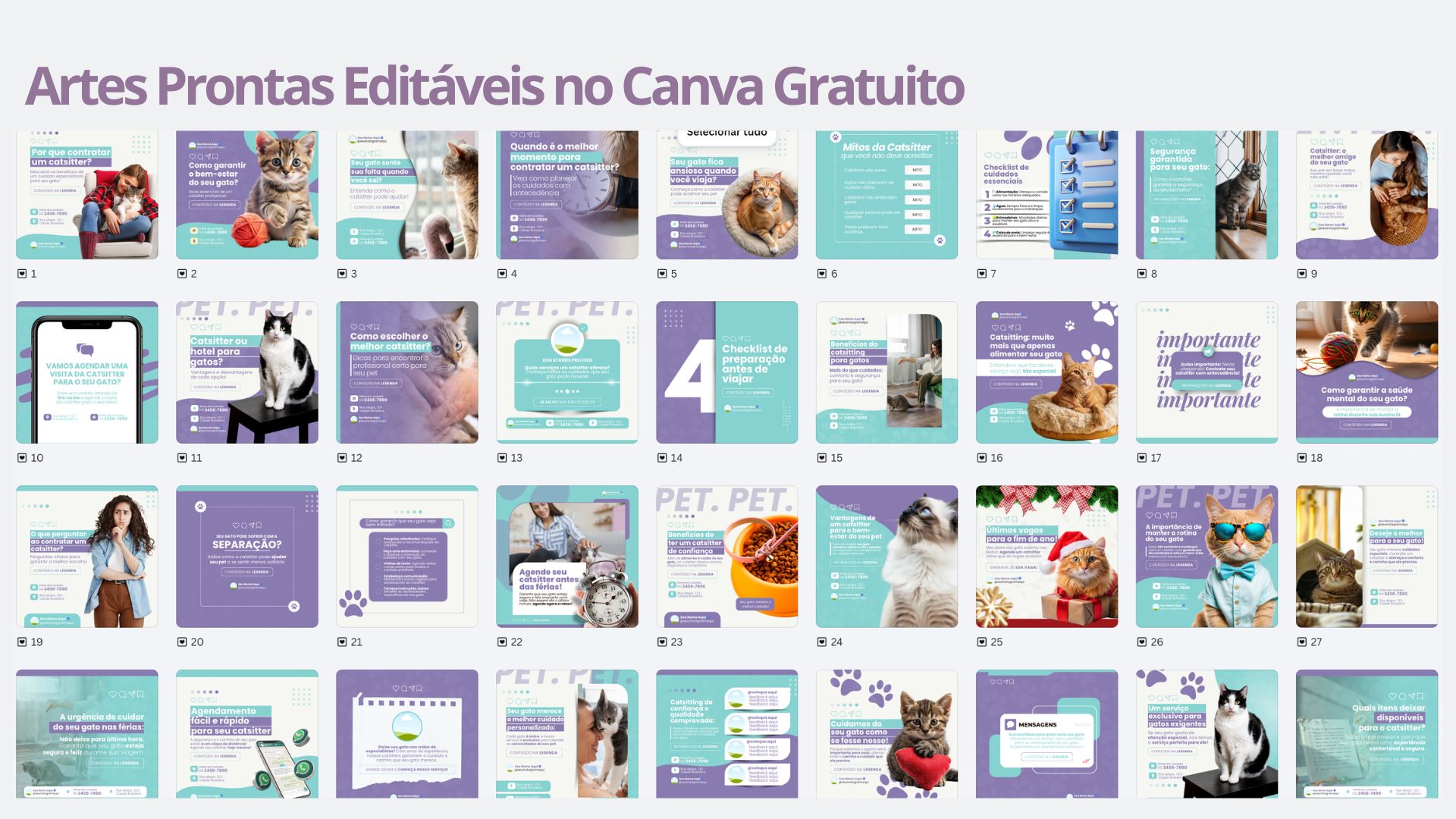 Publicidade para Catsitters