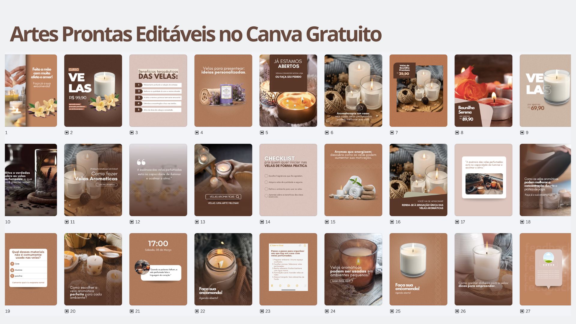 Pack Canva para Velas Aromáticas