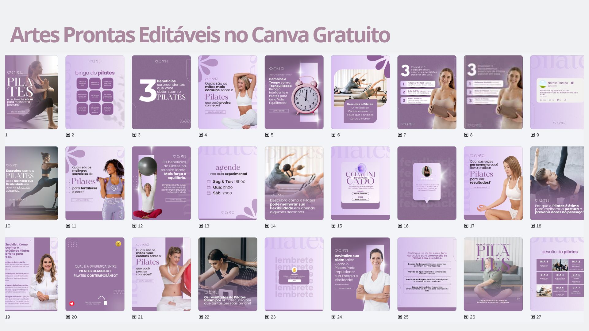Design para Instagram de Pilates