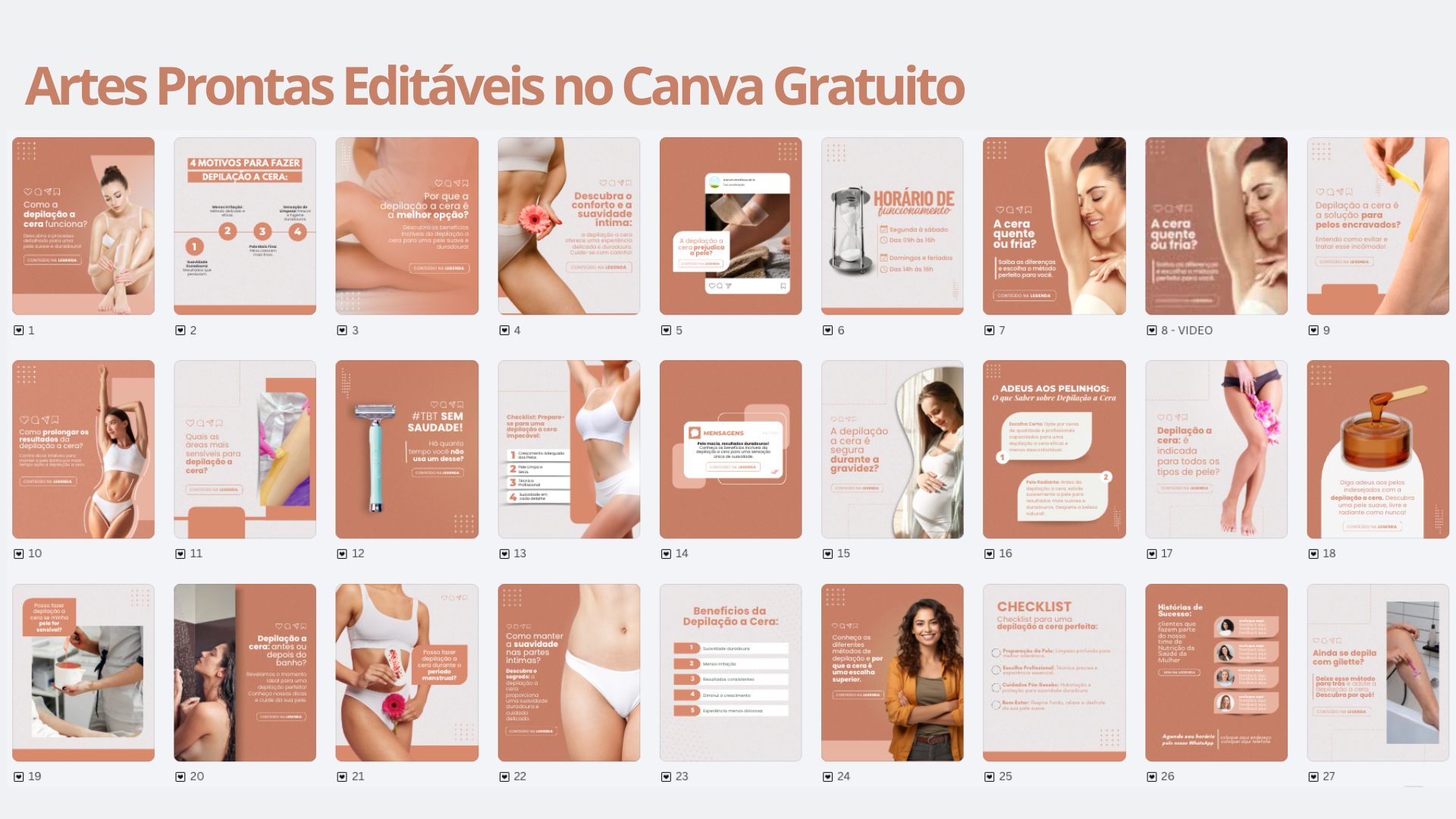 Pack Canva para Clínica de Estética