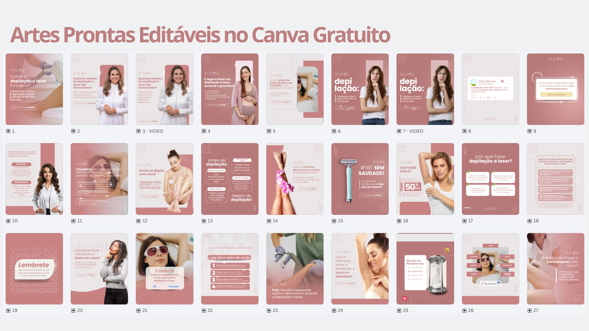 Pack Canva para Bronzeamento a Jato Natural