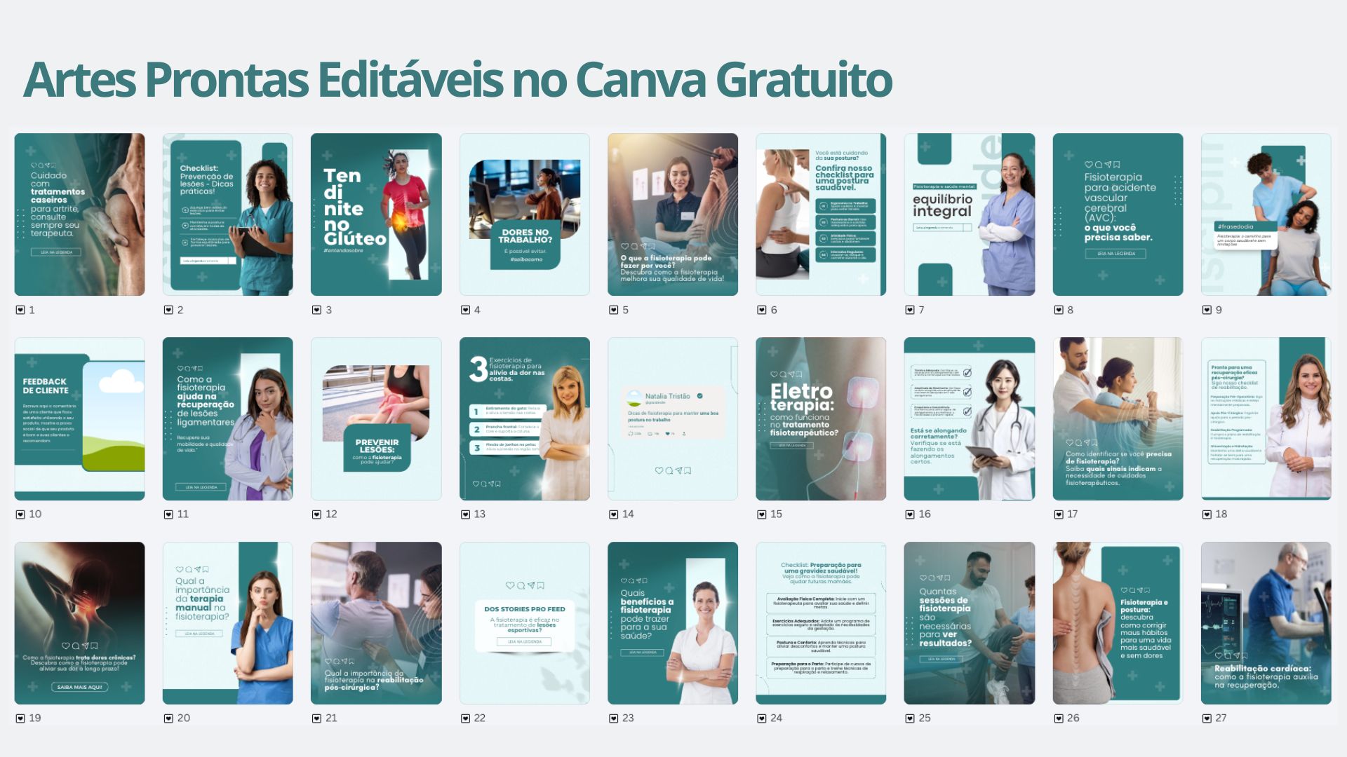 Pack Canva para Fisioterapia Infantil
