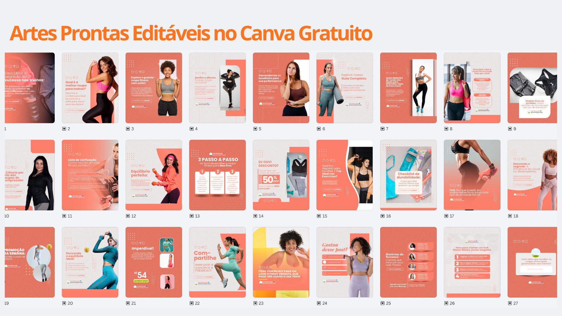 Pack para Moda Fitness