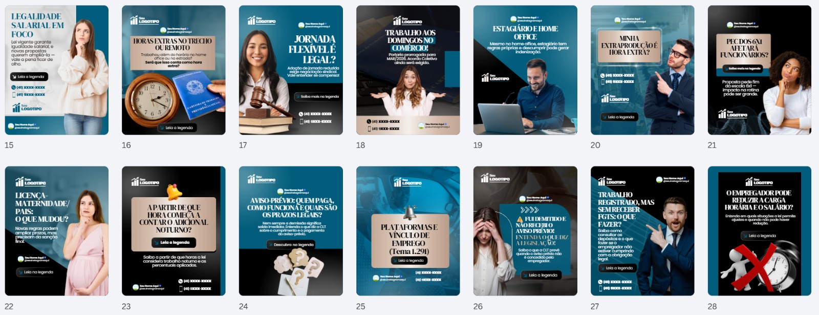 Pack Canva Advocacia Premium