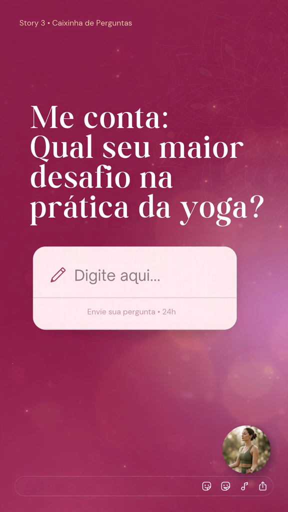 Stories engajadores para professores de Yoga em São Paulo