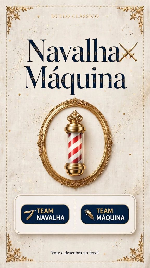 Stories para Instagram de barbearia