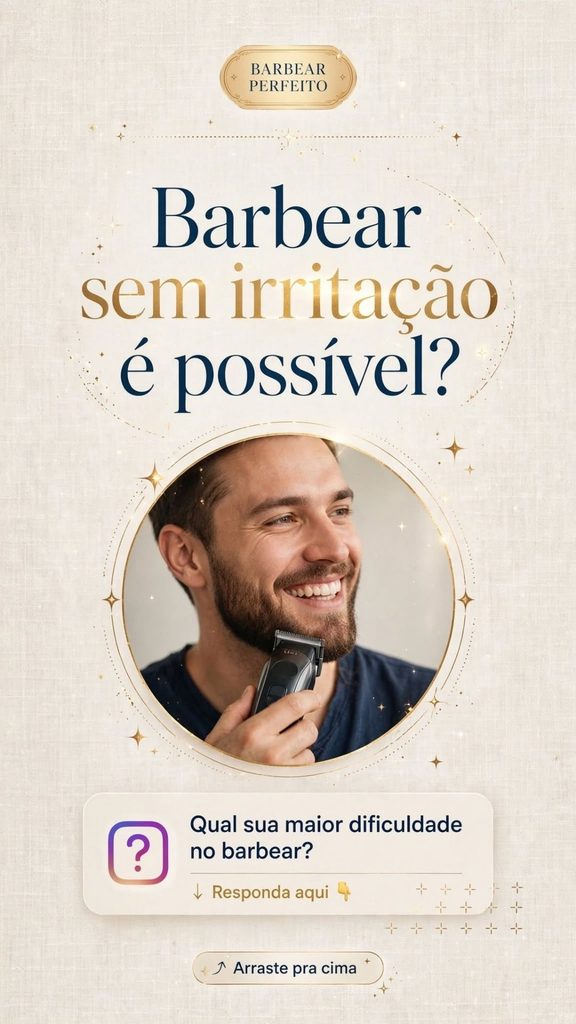 Stories interativos para barbearia