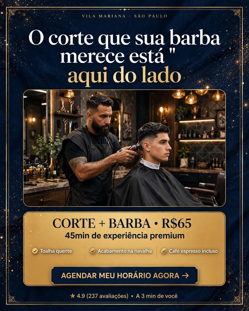 Criativos para campanhas de barbearia