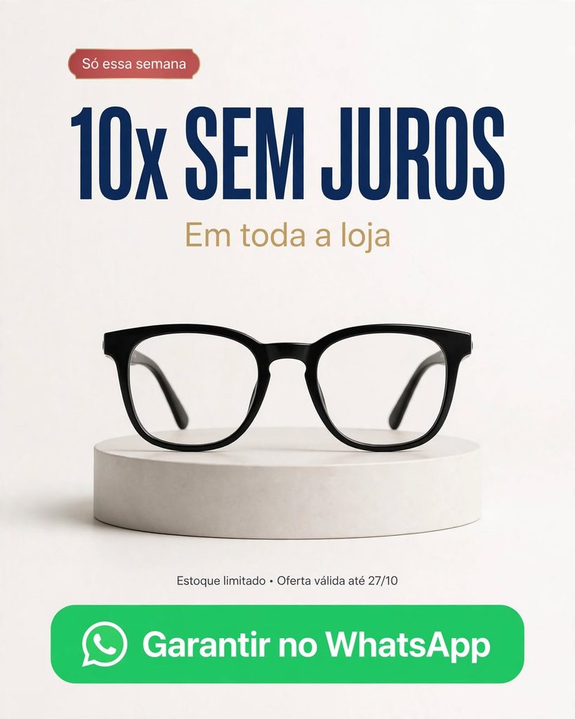 Criativos para anúncios pagos de ótica em São Paulo
